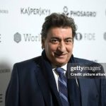 09 March 2018, Germany, Berlin: Former Greek chess champion and vice president of FIDE Georgious Makropoulos appears at a press conference of 'FIDE World Chess Candidates Tournament'. From 10 to 28 March, eight contestants compete for the chance to face off against world champion Magnus Carlsen in November 2018. Photo: Soeren Stache/dpa (Photo by Soeren Stache/picture alliance via Getty Images)